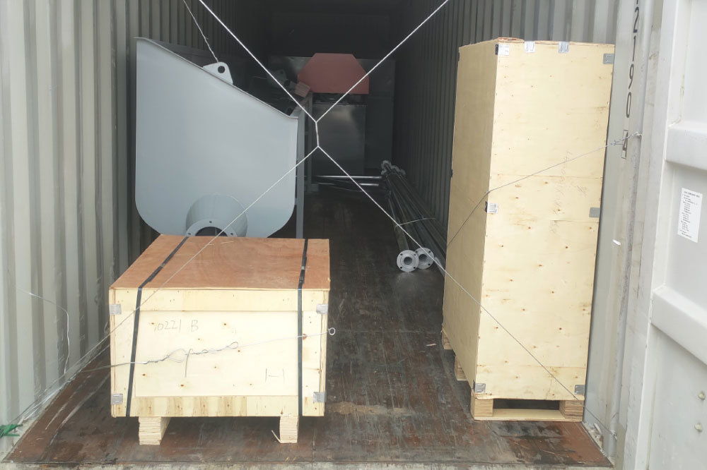 Enpu equipment loaded for export shipment