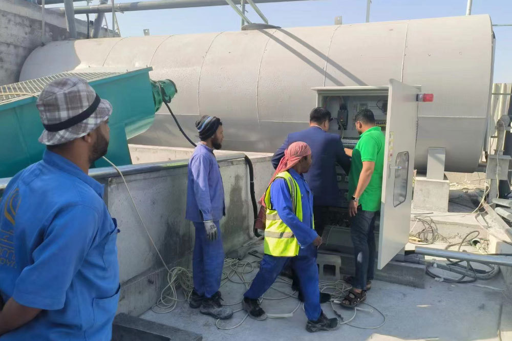 Enpu concrete reclaimer commissioned on site overseas